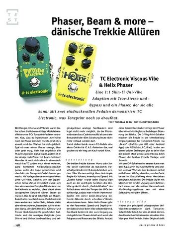 Gitarre & Bass TC Electronic Viscous Vibe & Helix Phaser Gitarre & Bass TC Electronic Viscous Vibe & Helix Phaser