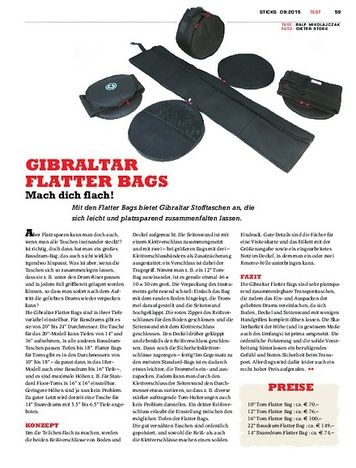 Sticks Gibraltar Flatter Bags Sticks Gibraltar Flatter Bags