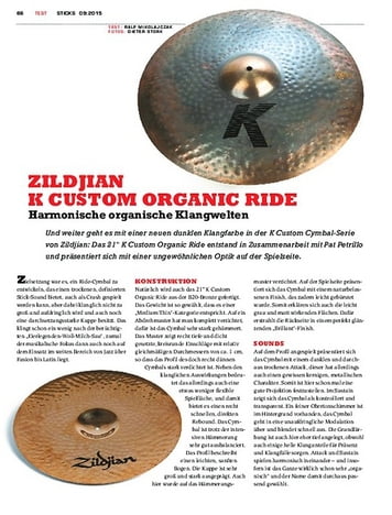 Sticks Zildjian K Custom Organic Ride Sticks Zildjian K Custom Organic Ride
