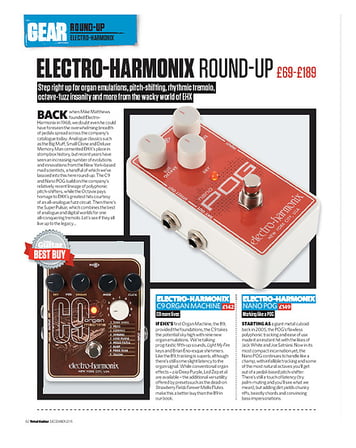 Total Guitar Electro-Harmonix C9, Nano POG, Octavix and Super Pulsar Total Guitar Electro-Harmonix C9, Nano POG, Octavix and Super Pulsar