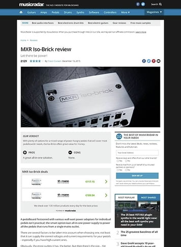 MusicRadar.com MXR Iso-Brick MusicRadar.com MXR Iso-Brick