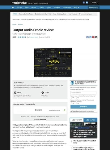 MusicRadar.com Output Audio Exhale MusicRadar.com Output Audio Exhale