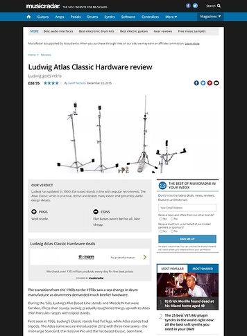 MusicRadar.com Ludwig Atlas Classic Hardware MusicRadar.com Ludwig Atlas Classic Hardware