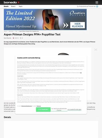 Bonedo.de Aspen Pittman Designs PFM+ Bonedo.de Aspen Pittman Designs PFM+