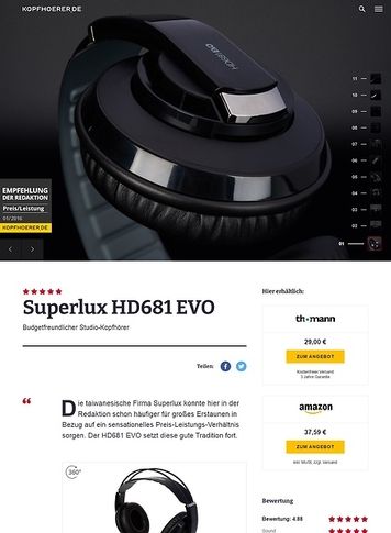 Kopfhoerer.de Superlux HD-681 Evo Kopfhoerer.de Superlux HD-681 Evo