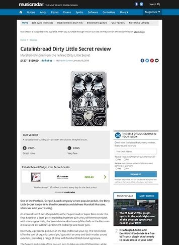 MusicRadar.com Catalinbread Dirty Little Secret MusicRadar.com Catalinbread Dirty Little Secret