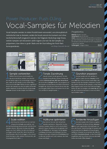 Beat Push-DJing - Vocal-Samples für Melodien Beat Push-DJing - Vocal-Samples für Melodien