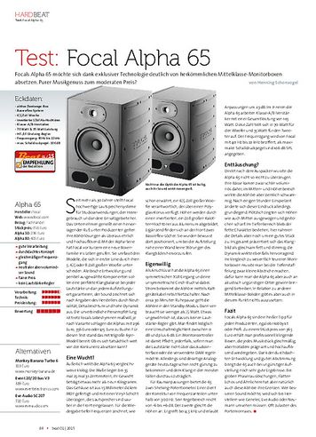 Beat Focal Alpha 65 Beat Focal Alpha 65