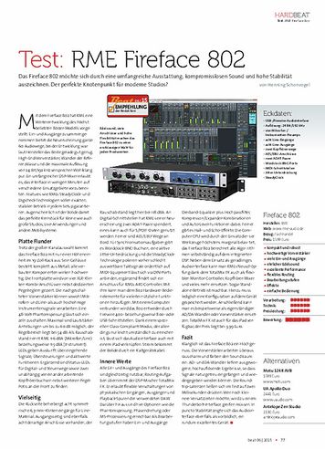Beat RME Fireface 802 Beat RME Fireface 802