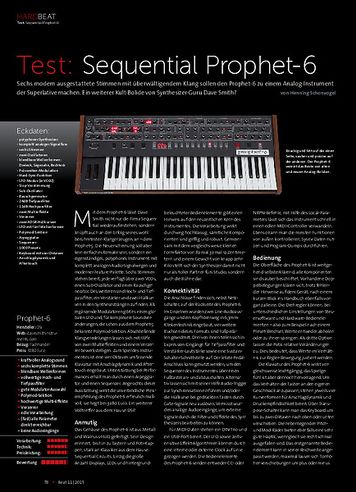 Beat Sequential Prophet-6 Beat Sequential Prophet-6