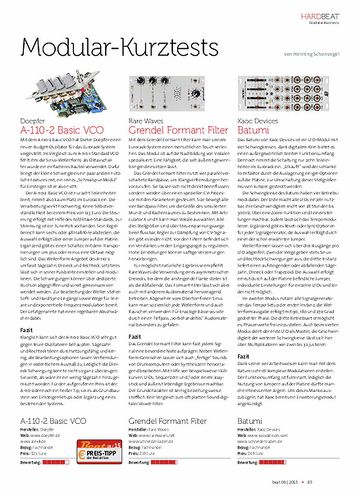 Beat Doepfer A-110-2 Basic VCO Beat Doepfer A-110-2 Basic VCO