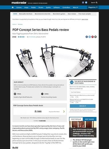 MusicRadar.com PDP Concept Series Bass Pedals MusicRadar.com PDP Concept Series Bass Pedals