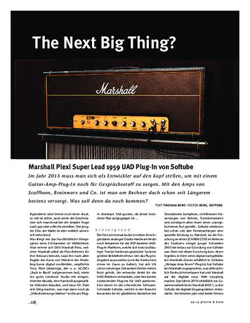Gitarre & Bass Marshall Plexi Super Lead 1959 UAD-Plug-In von Softube Gitarre & Bass Marshall Plexi Super Lead 1959 UAD-Plug-In von Softube