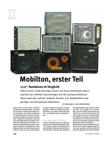 Gitarre & Bass 1x12" Bassboxen im Vergleich Gitarre & Bass 1x12" Bassboxen im Vergleich