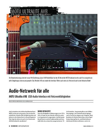 Sound & Recording MOTU Ultralite AVB - USB-Audio-Interface mit Netzwerkfähigkeiten Sound & Recording MOTU Ultralite AVB - USB-Audio-Interface mit Netzwerkfähigkeiten