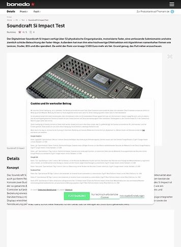Bonedo.de Soundcraft Si Impact Bonedo.de Soundcraft Si Impact