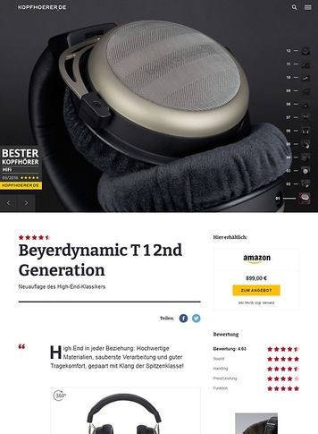 Kopfhoerer.de Beyerdynamic T1 2ND Generation Kopfhoerer.de Beyerdynamic T1 2ND Generation
