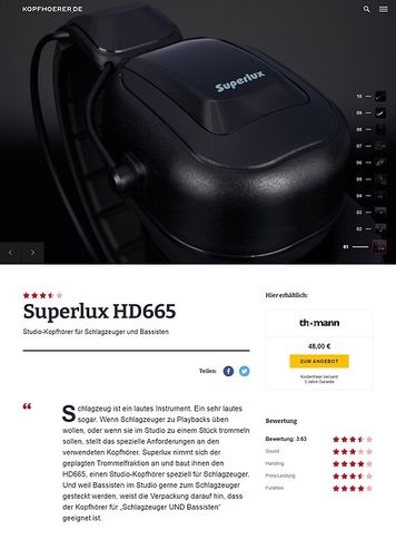 Kopfhoerer.de Superlux HD-665 Kopfhoerer.de Superlux HD-665