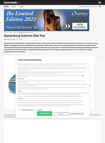 Bonedo.de Duesenberg Fullerton Elite Bonedo.de Duesenberg Fullerton Elite