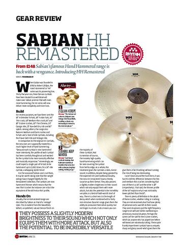 Rhythm Sabian HH Remastered Rhythm Sabian HH Remastered