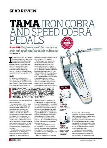 Rhythm Tama Iron Cobra And Speed Cobra Pedals Rhythm Tama Iron Cobra And Speed Cobra Pedals
