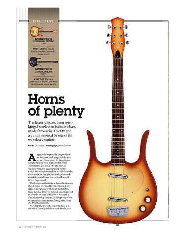 Guitarist Danelectro '58 Longhorn Bass Guitarist Danelectro '58 Longhorn Bass