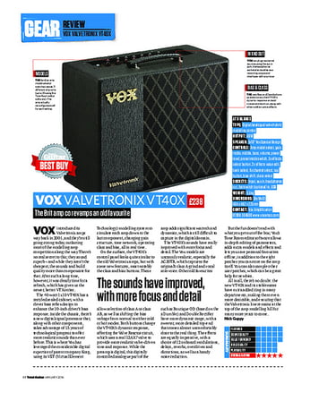 Total Guitar Vox Valvetronix VT40X Total Guitar Vox Valvetronix VT40X