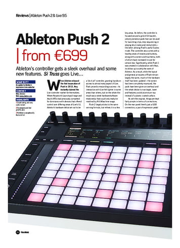 Future Music Ableton Push 2 Future Music Ableton Push 2