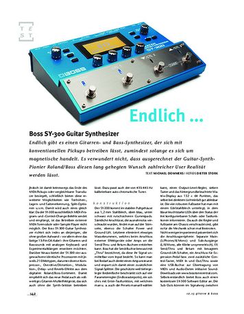 Gitarre & Bass Boss SY-300 Guitar Synthesizer Gitarre & Bass Boss SY-300 Guitar Synthesizer