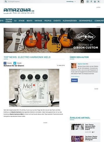 Amazona.de TOP NEWS: Electro Harmonix MEL9 Amazona.de TOP NEWS: Electro Harmonix MEL9