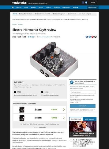 MusicRadar.com Electro-Harmonix Key9 MusicRadar.com Electro-Harmonix Key9