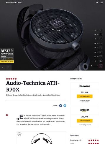 Kopfhoerer.de Audio-Technica ATH-R70 X Kopfhoerer.de Audio-Technica ATH-R70 X