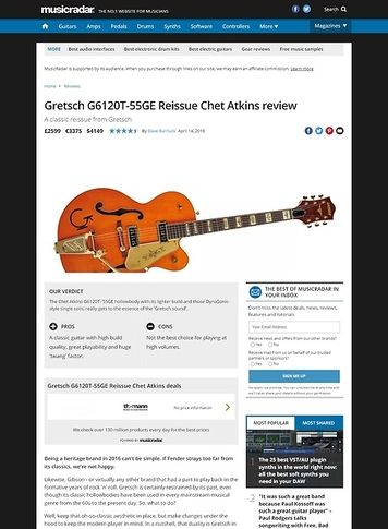 MusicRadar.com Gretsch G6120T-55GE Reissue Chet Atkins MusicRadar.com Gretsch G6120T-55GE Reissue Chet Atkins