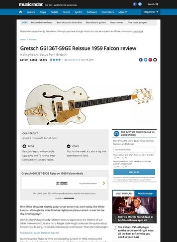 MusicRadar.com Gretsch G6136T-59GE Reissue 1959 Falcon MusicRadar.com Gretsch G6136T-59GE Reissue 1959 Falcon