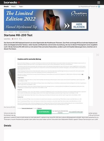 Bonedo.de Startone MK-200 Bonedo.de Startone MK-200