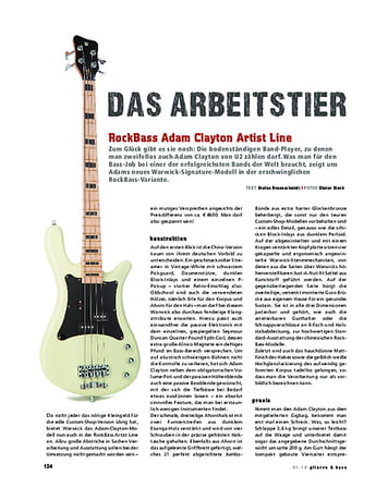 Gitarre & Bass RockBass Adam Clayton Artist Line Gitarre & Bass RockBass Adam Clayton Artist Line