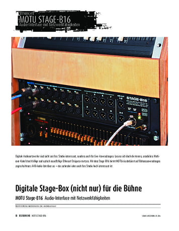 Sound & Recording MOTU Stage-B16 - Audio-Interface mit Netzwerkfähigkeiten Sound & Recording MOTU Stage-B16 - Audio-Interface mit Netzwerkfähigkeiten