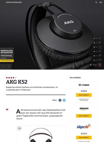 Kopfhoerer.de AKG K-52 Kopfhoerer.de AKG K-52