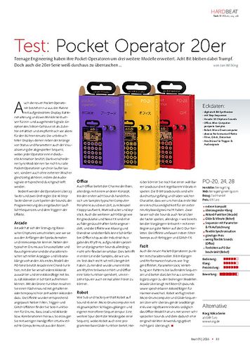 Beat Pocket Operator 20er Beat Pocket Operator 20er