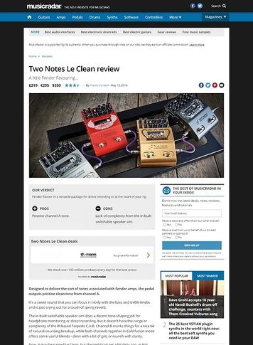 MusicRadar.com Two Notes Le Clean MusicRadar.com Two Notes Le Clean
