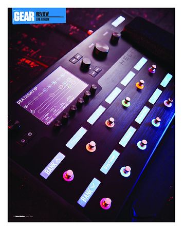 Total Guitar Line 6 Helix Total Guitar Line 6 Helix