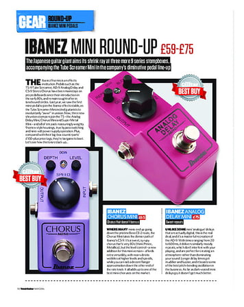 Total Guitar Ibanez Mini Round-Up Total Guitar Ibanez Mini Round-Up