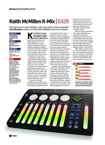 Future Music Keith McMillen K-Mix Future Music Keith McMillen K-Mix
