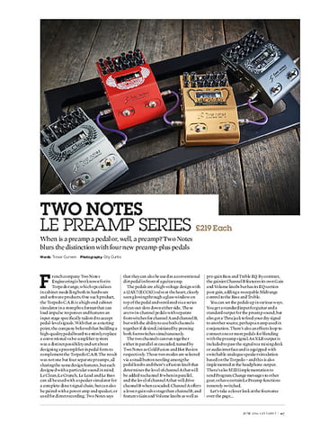 Guitarist Two Notes Le Preamp Series Guitarist Two Notes Le Preamp Series