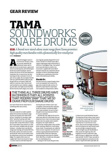 Rhythm Tama Soundworks Snare Drums Rhythm Tama Soundworks Snare Drums