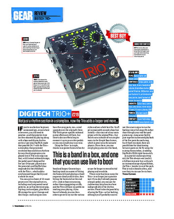 Total Guitar Digitech Trio+ Total Guitar Digitech Trio+