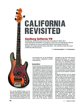 Gitarre & Bass Sandberg California VM, E-Bass Gitarre & Bass Sandberg California VM, E-Bass