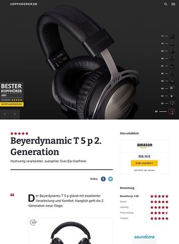 Kopfhoerer.de Beyerdynamic T-5p 2ND Generation Kopfhoerer.de Beyerdynamic T-5p 2ND Generation