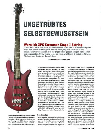 Gitarre & Bass Warwick GPS Streamer Stage I 5string, E-Bass Gitarre & Bass Warwick GPS Streamer Stage I 5string, E-Bass