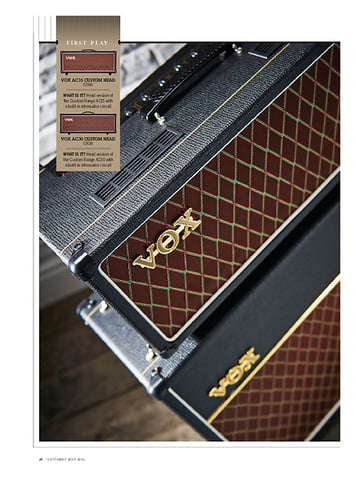 Guitarist Vox AC15 Custom Head, AC30 Custom Head Guitarist Vox AC15 Custom Head, AC30 Custom Head